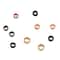 12 Packs: 600 ct. (7,200 total) 2mm Assorted Colors Metal Crimp Beads by Bead Landing™